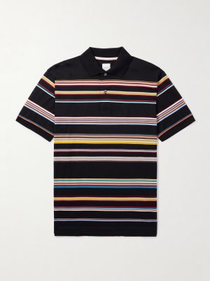 Striped Cotton-Piqué Polo Shirt