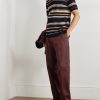 Striped Cotton-Piqué Polo Shirt - OU Striped Cotton-Piqué Polo Shirt - OU
