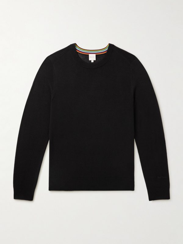 Logo-Embroidered Merino Wool Sweater Logo-Embroidered Merino Wool Sweater