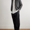 Checked Wool Bomber Jacket - OU Checked Wool Bomber Jacket - OU