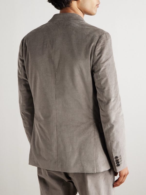 Cotton-Blend Corduroy Blazer - BK Cotton-Blend Corduroy Blazer - BK
