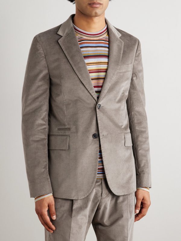 Cotton-Blend Corduroy Blazer - FR Cotton-Blend Corduroy Blazer - FR