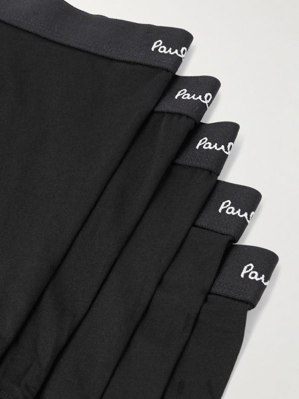 Five-Pack Stretch Organic Cotton-Jersey Boxer Briefs - CU