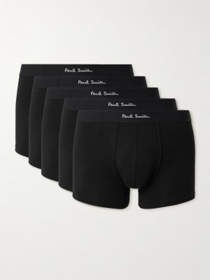 Five-Pack Stretch Organic Cotton-Jersey Boxer Briefs Five-Pack Stretch Organic Cotton-Jersey Boxer Briefs