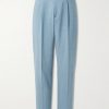 Tapered Pleated Stretch-Wool Suit Trousers Tapered Pleated Stretch-Wool Suit Trousers