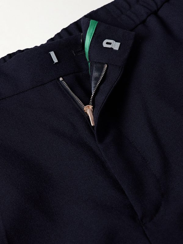 Slim-Fit Straight-Leg Wool Trousers - E1 Slim-Fit Straight-Leg Wool Trousers - E1
