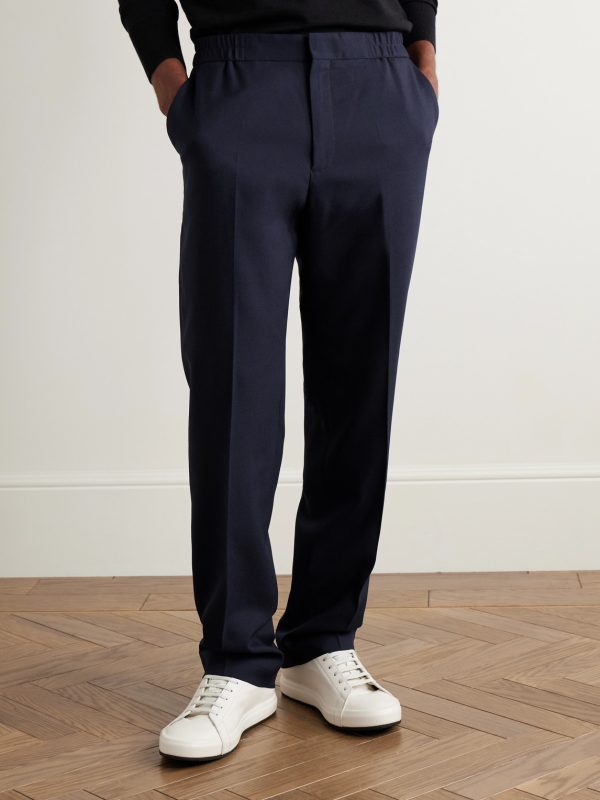 Slim-Fit Straight-Leg Wool Trousers - FR Slim-Fit Straight-Leg Wool Trousers - FR