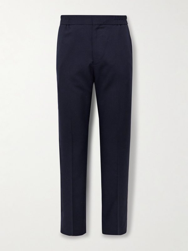 Slim-Fit Straight-Leg Wool Trousers Slim-Fit Straight-Leg Wool Trousers