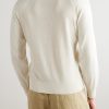 Waffle-Knit Cotton and Silk-Blend Sweatshirt - BK Waffle-Knit Cotton and Silk-Blend Sweatshirt - BK