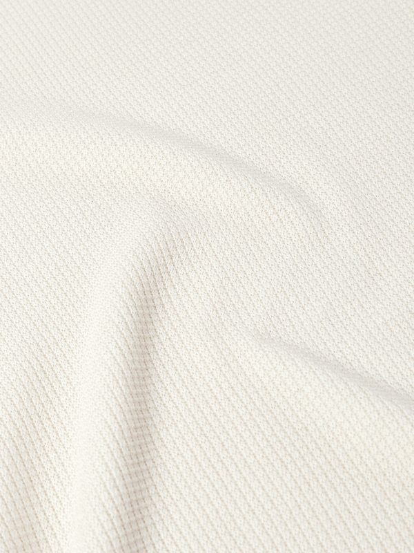 Waffle-Knit Cotton and Silk-Blend Sweatshirt - CU Waffle-Knit Cotton and Silk-Blend Sweatshirt - CU