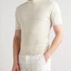 Slim-Fit Waffle-Knit Cotton and Silk-Blend T-Shirt - FR