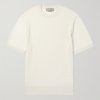 Slim-Fit Waffle-Knit Cotton and Silk-Blend T-Shirt