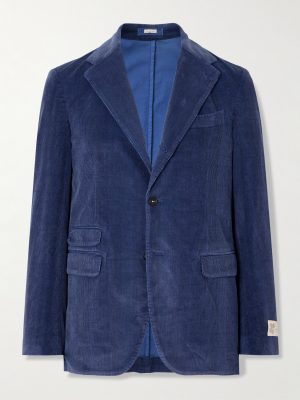 Catch2 Prince of Wales Checked Cotton-Blend Corduroy Blazer