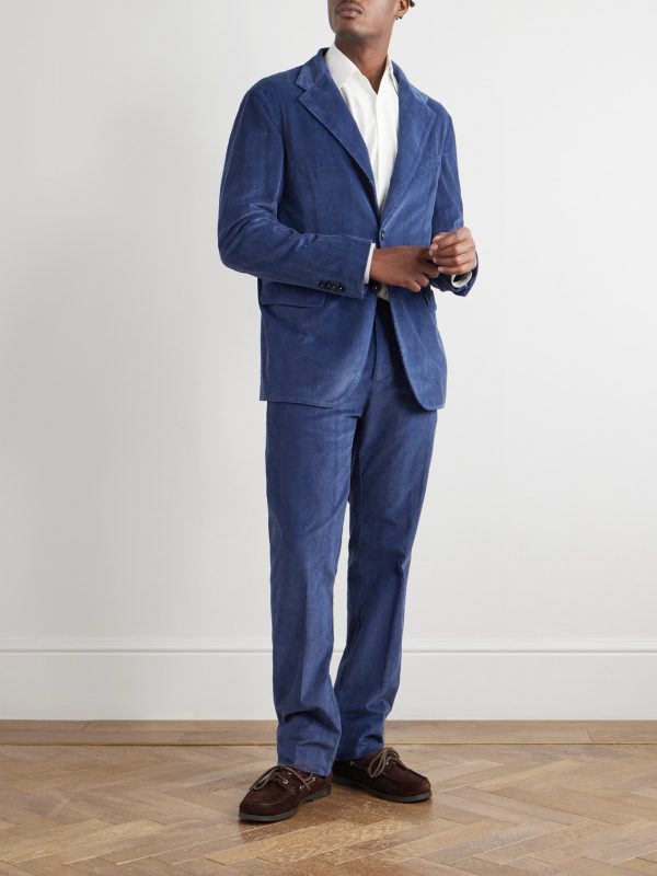 Catch2 Prince of Wales Checked Cotton-Blend Corduroy Blazer - OU
