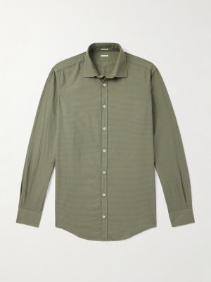 Canary Checked Cotton Shirt