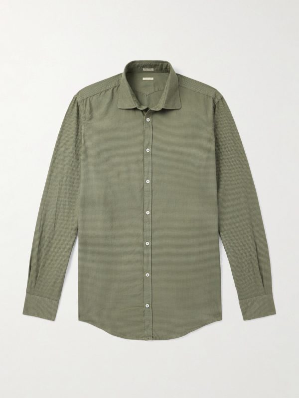 Canary Checked Cotton Shirt Canary Checked Cotton Shirt