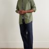 Canary Checked Cotton Shirt - OU Canary Checked Cotton Shirt - OU