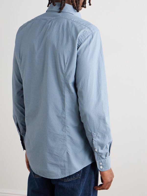 Canary Checked Cotton Shirt - BK