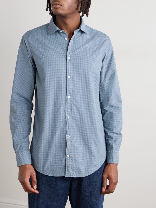 Canary Checked Cotton Shirt - FR