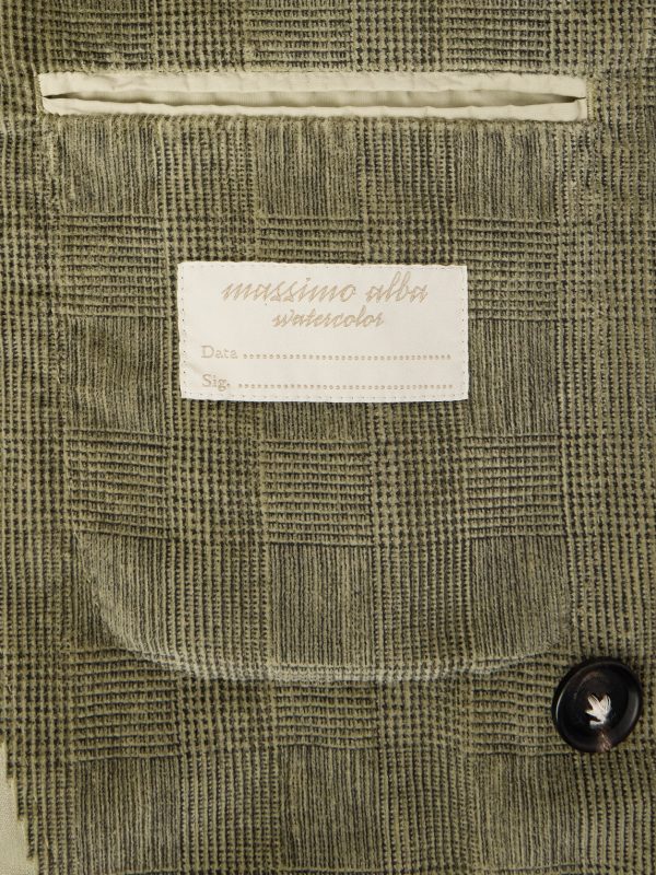 Monster Double-Breasted Prince of Wales Checked Cotton-Blend Corduroy Blazer - E1 Monster Double-Breasted Prince of Wales Checked Cotton-Blend Corduroy Blazer - E1