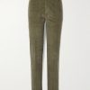 Mauko Straight-Leg Prince of Wales Checked Cotton-Blend Corduroy Suit Trousers
