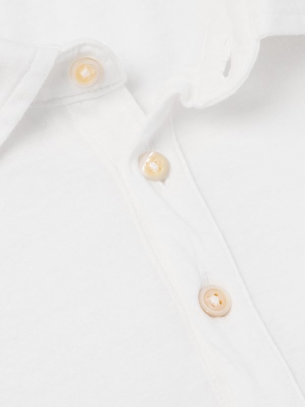 Ischia Cotton and Cashmere-Blend Jersey Polo Shirt - CU Ischia Cotton and Cashmere-Blend Jersey Polo Shirt - CU