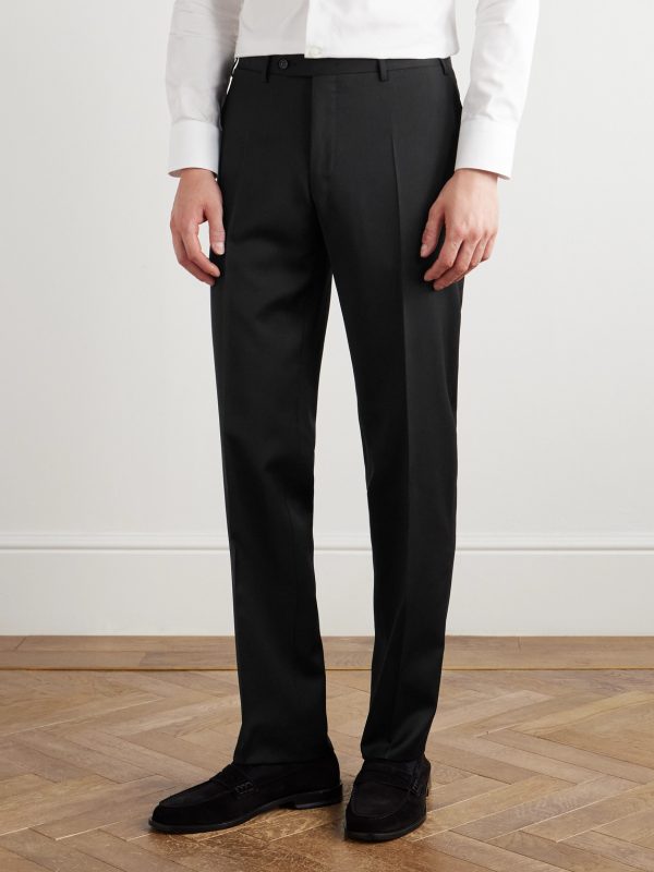 Straight-Leg Super 130s Wool Suit Trousers - FR Straight-Leg Super 130s Wool Suit Trousers - FR