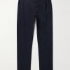 Slim-Fit Garment-Dyed Cotton-Blend Twill Trousers Slim-Fit Garment-Dyed Cotton-Blend Twill Trousers