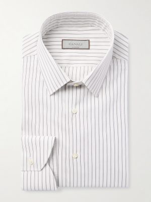 Striped Cotton and Silk-Blend Shirt Striped Cotton and Silk-Blend Shirt