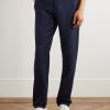 Tapered Wool-Flannel Drawstring Trousers - FR