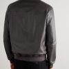 Nuvola Leather Bomber Jacket - BK Nuvola Leather Bomber Jacket - BK