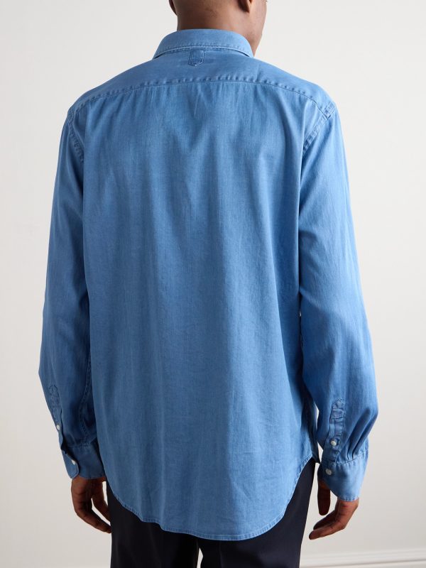 Cotton-Blend Chambray Shirt - BK