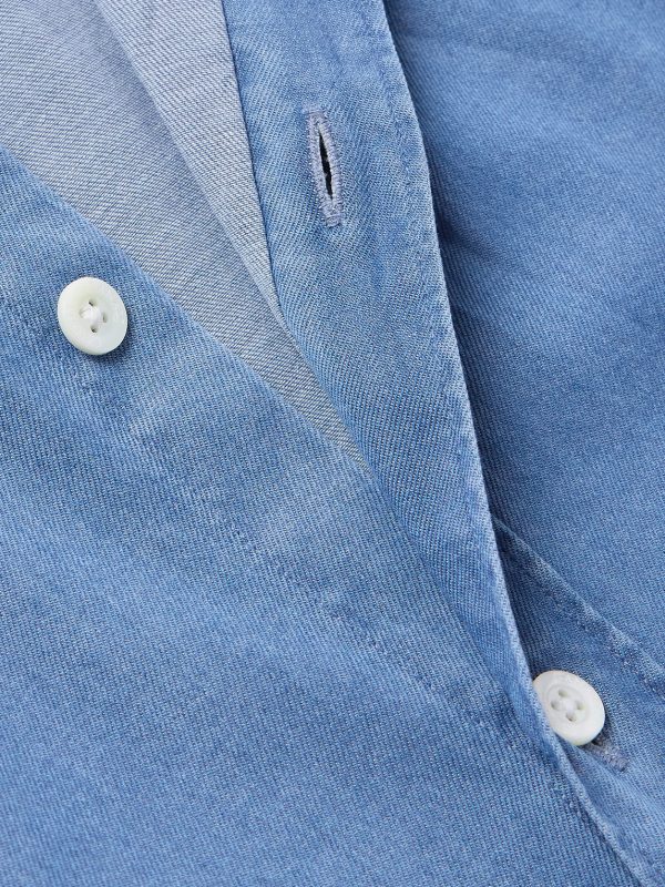 Cotton-Blend Chambray Shirt - CU