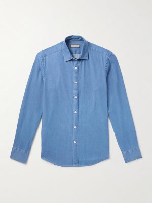 Cotton-Blend Chambray Shirt Cotton-Blend Chambray Shirt