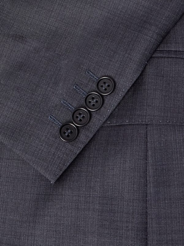 Super 130s Slim-Fit Checked Wool Suit Jacket - CU