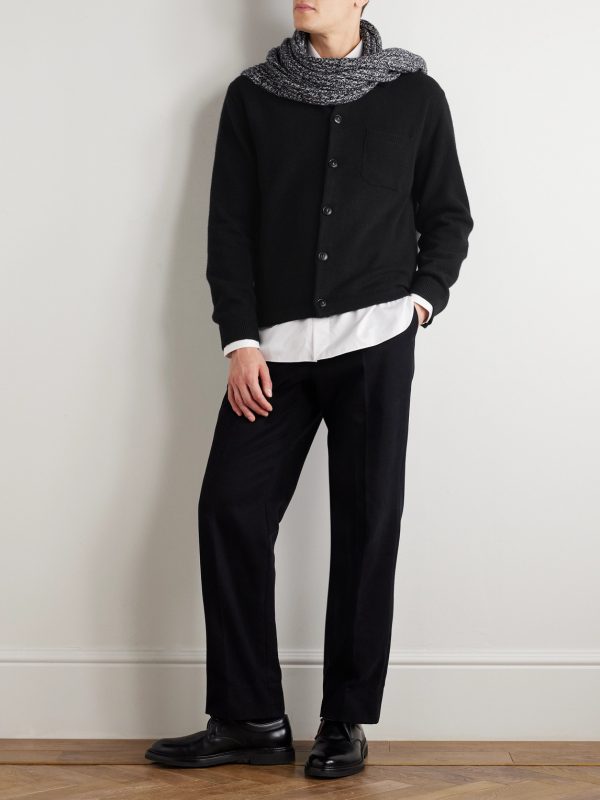Wool and Cashmere-Blend Cardigan - OU Wool and Cashmere-Blend Cardigan - OU