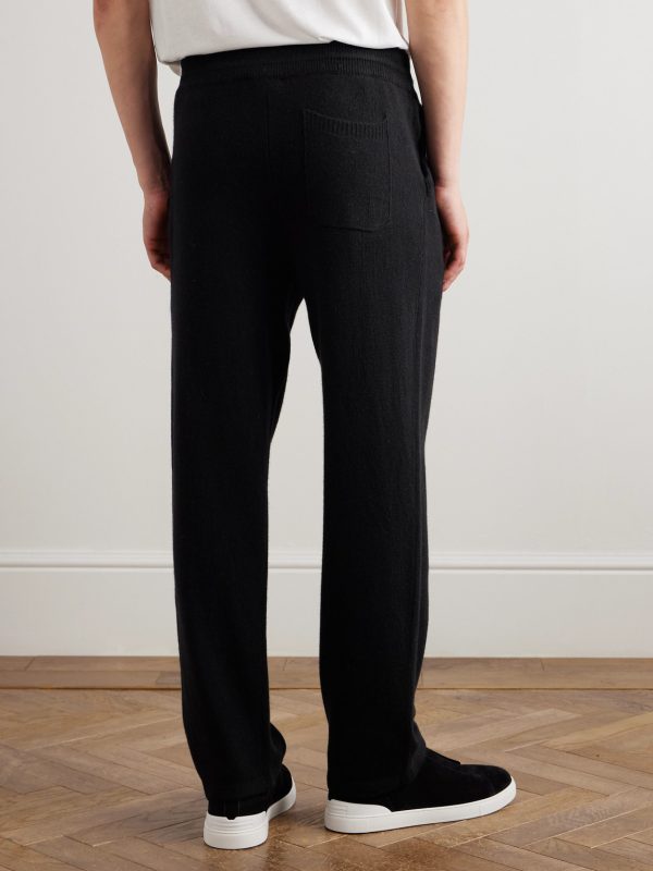 Straight-Leg Wool and Cashmere-Blend Sweatpants - BK