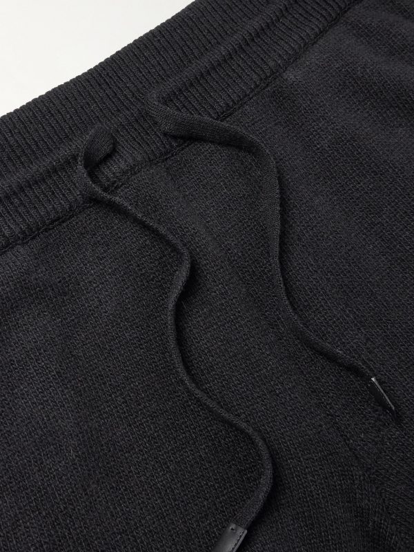 Straight-Leg Wool and Cashmere-Blend Sweatpants - E1