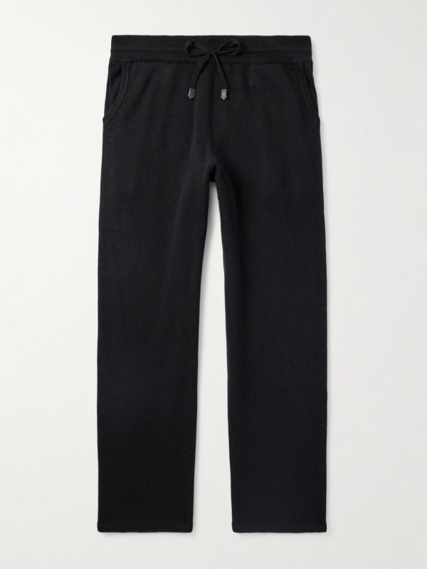 Straight-Leg Wool and Cashmere-Blend Sweatpants