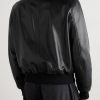 Reversible Leather and Shell Bomber Jacket - BK