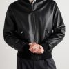 Reversible Leather and Shell Bomber Jacket - FR