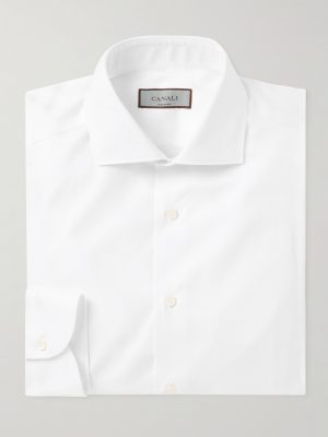 Cutaway-Collar Cotton-Twill Shirt Cutaway-Collar Cotton-Twill Shirt