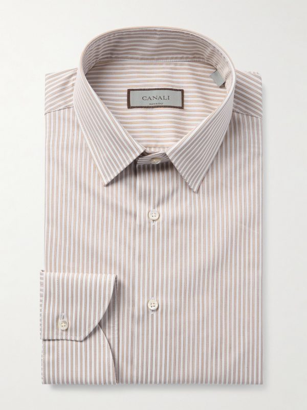Striped Cotton-Poplin Shirt Striped Cotton-Poplin Shirt