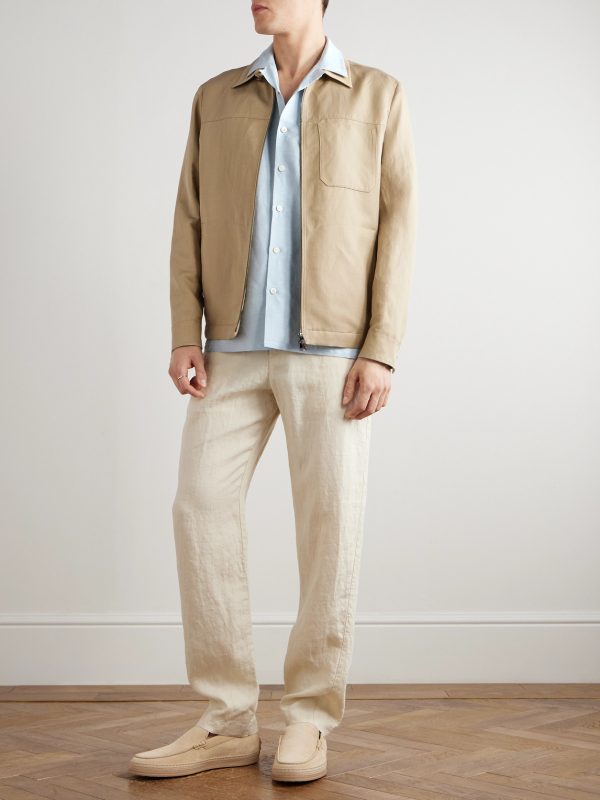 Linen and Silk-Blend Jacket - OU Linen and Silk-Blend Jacket - OU