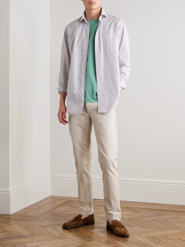 Field Slim-Fit Tapered Garment-Dyed Cotton-Twill Trousers - OU Field Slim-Fit Tapered Garment-Dyed Cotton-Twill Trousers - OU