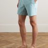 Slim-Fit Striped Cotton-Seersucker Shorts - FR