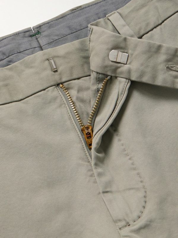 Slim-Fit Straight-Leg Garment-Dyed Cotton-Twill Shorts - E1 Slim-Fit Straight-Leg Garment-Dyed Cotton-Twill Shorts - E1