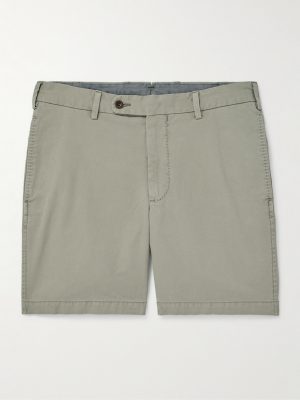 Slim-Fit Straight-Leg Garment-Dyed Cotton-Twill Shorts Slim-Fit Straight-Leg Garment-Dyed Cotton-Twill Shorts