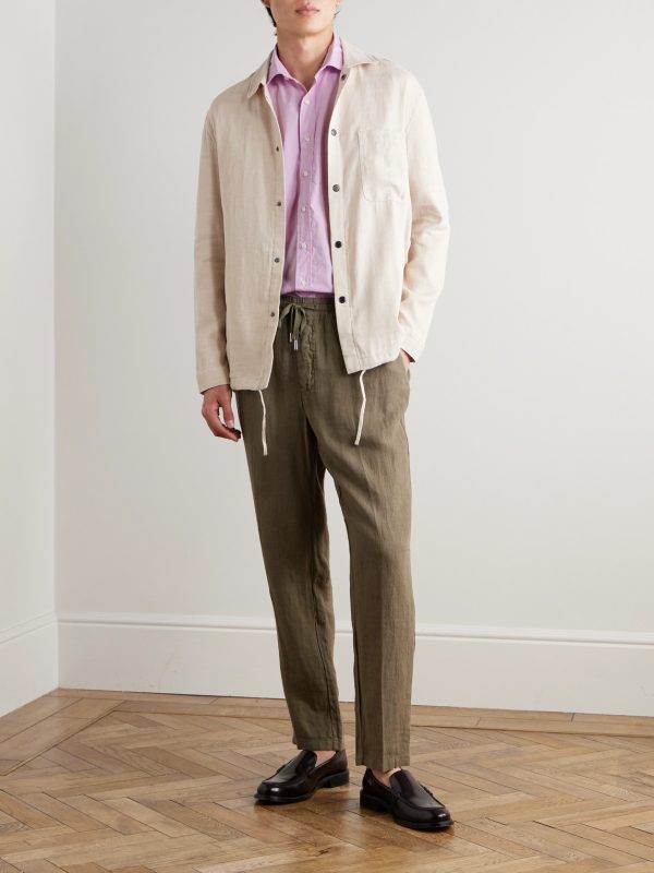 Spread-Collar Checked Cotton-Poplin Shirt - OU Spread-Collar Checked Cotton-Poplin Shirt - OU