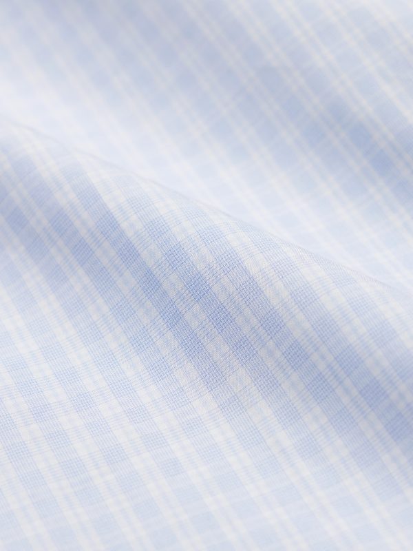 Spread-Collar Checked Cotton-Poplin Shirt - CU Spread-Collar Checked Cotton-Poplin Shirt - CU